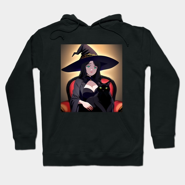 Witch Familiar Hoodie by Manzo Carey